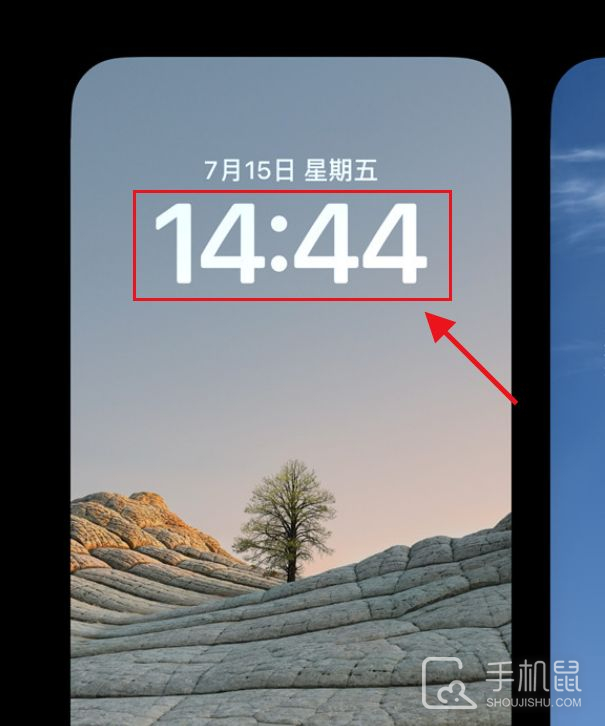 iPhone13mini怎么设置锁屏时间颜色