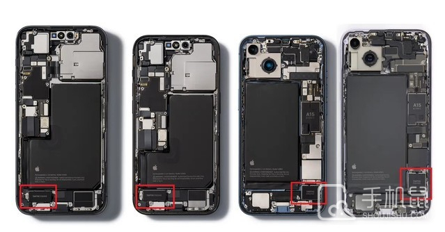 iPhone 14 Plus内部拆解：震动马达属同系列最大