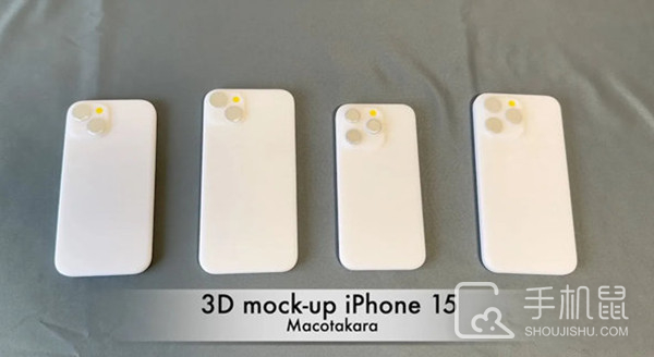 iPhone 15系列4款3D打印模型出炉，全系标配灵动岛