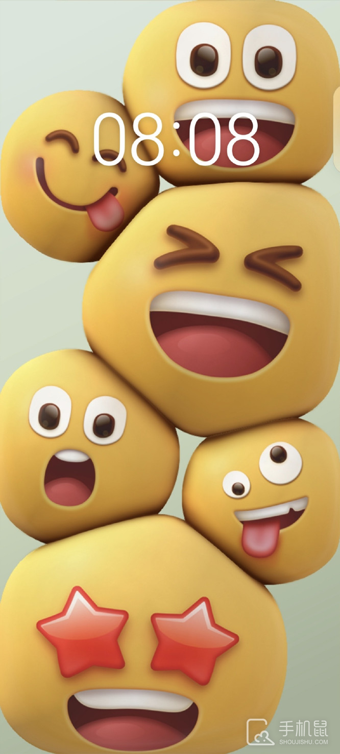 华为P60怎么设置emoji表情壁纸