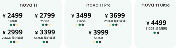 华为Nova 11 Pro 256G多少钱